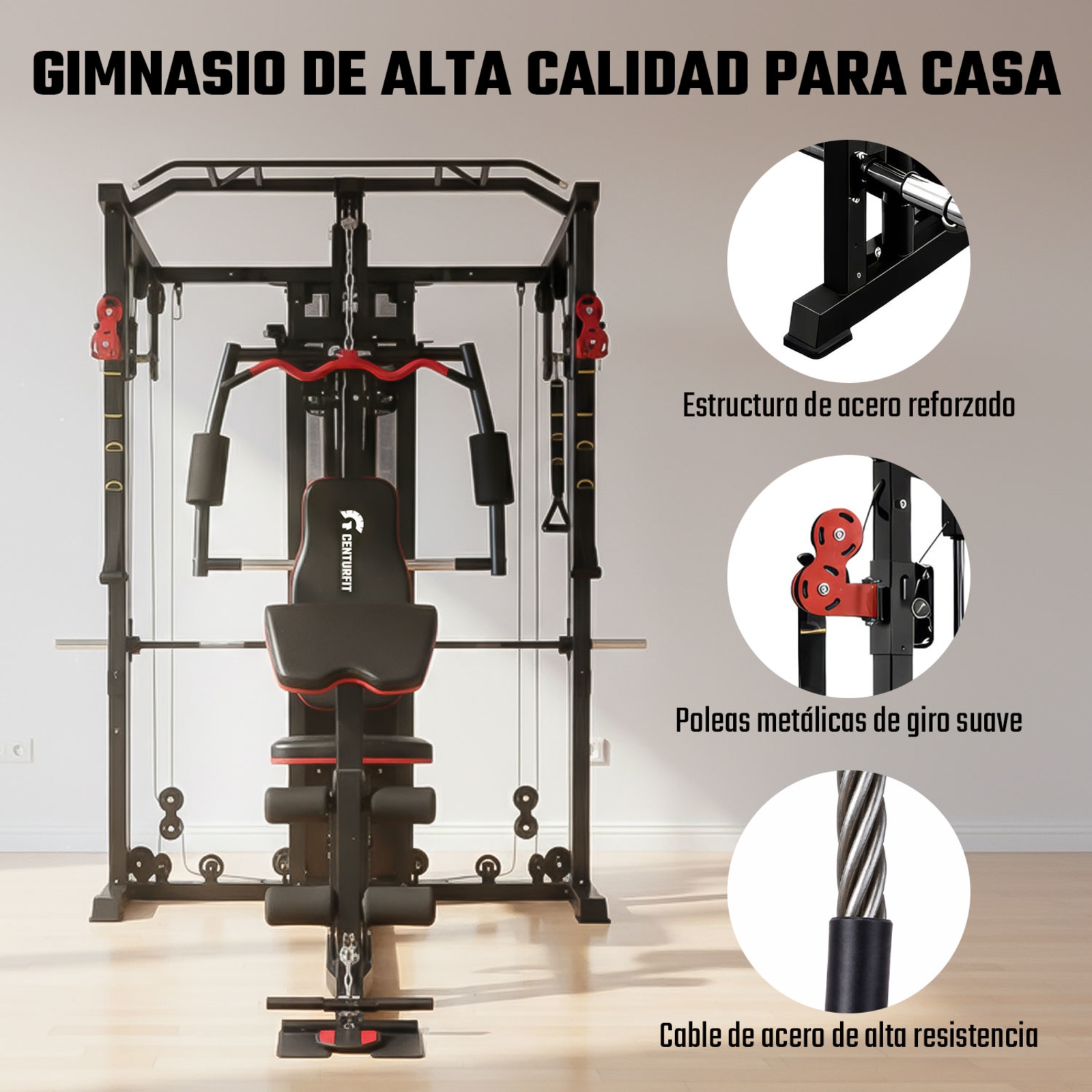 Aparato de Ejercicio Multi Estación, vista 3