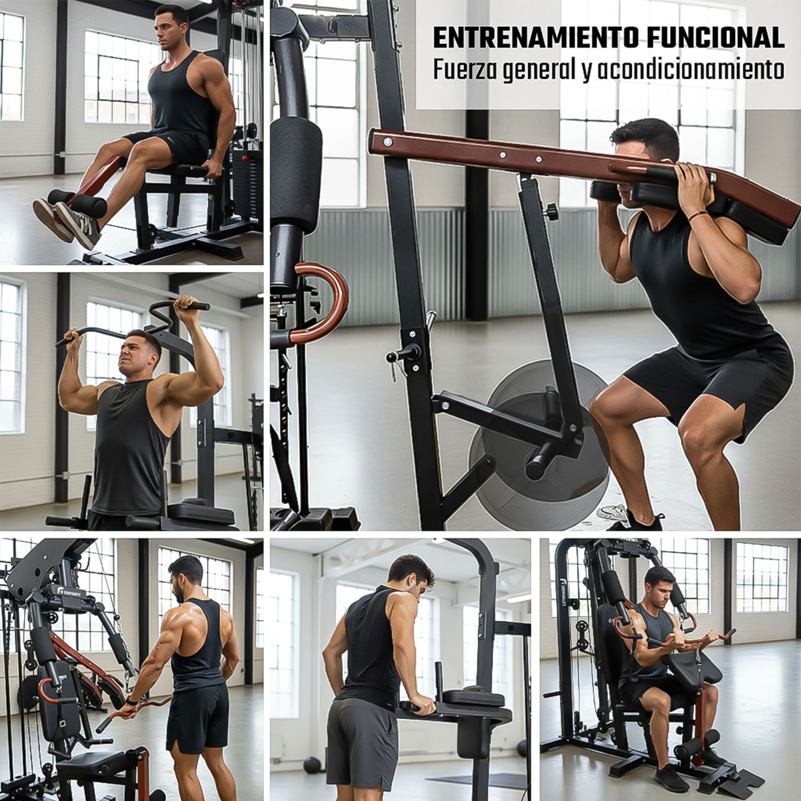 Multifuncional Medio Tier Alto con Sentadilla, vista 5